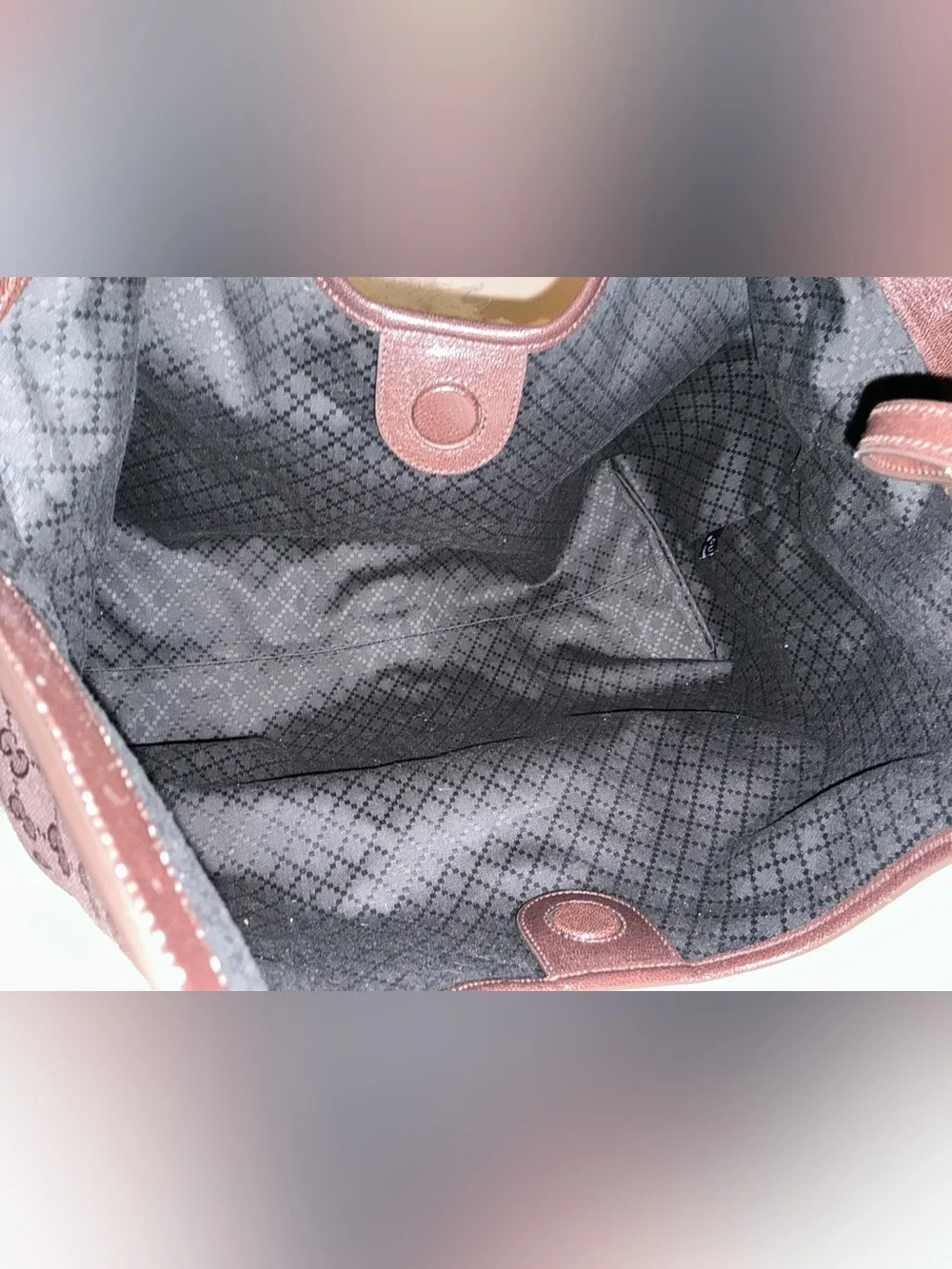 Authentic Gucci Giglio Large Tote Bag in Chocolate